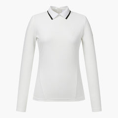 DESCENTE Golf Women's Knit Collar Long Sleeve T-Shirt