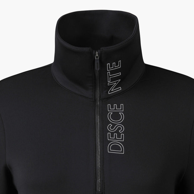 DESCENTE Golf Women's Wide Neck Half-Zip T-Shirt