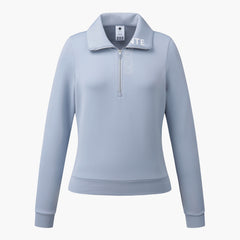 DESCENTE Golf Women's Wide Neck Half-Zip T-Shirt