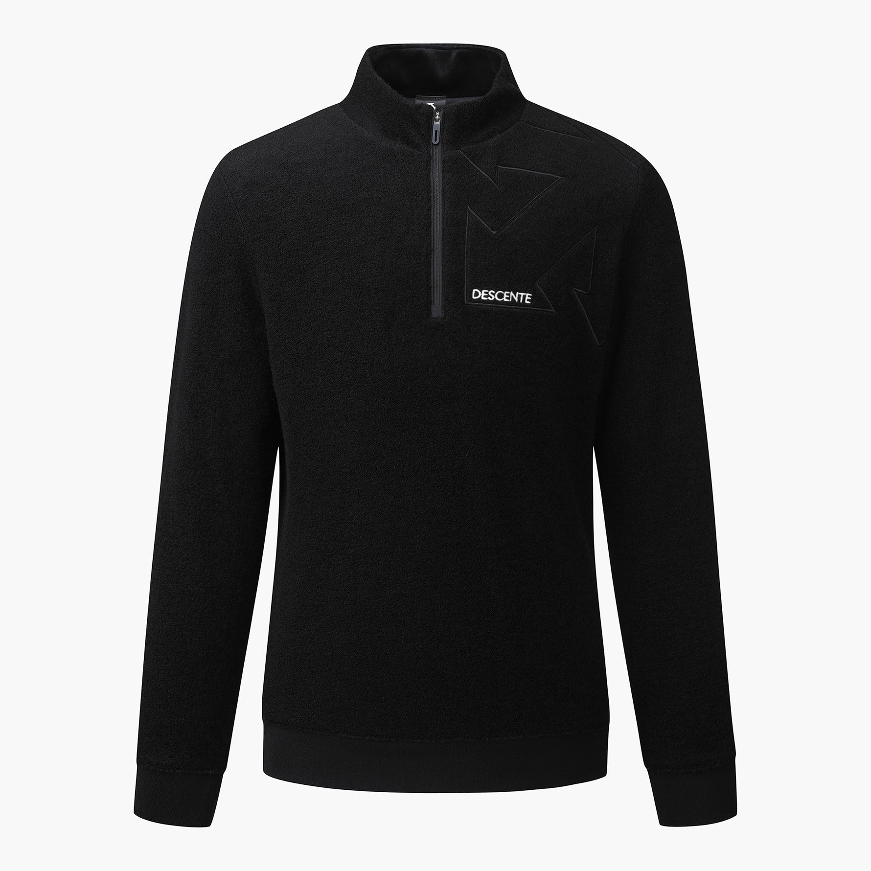 DESCENTE GOLF Men's Techwool Half Zip Windproof T-Shirt