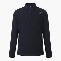 DESCENTE GOLF Men's Melange Fleece Long Sleeve T-Shirt