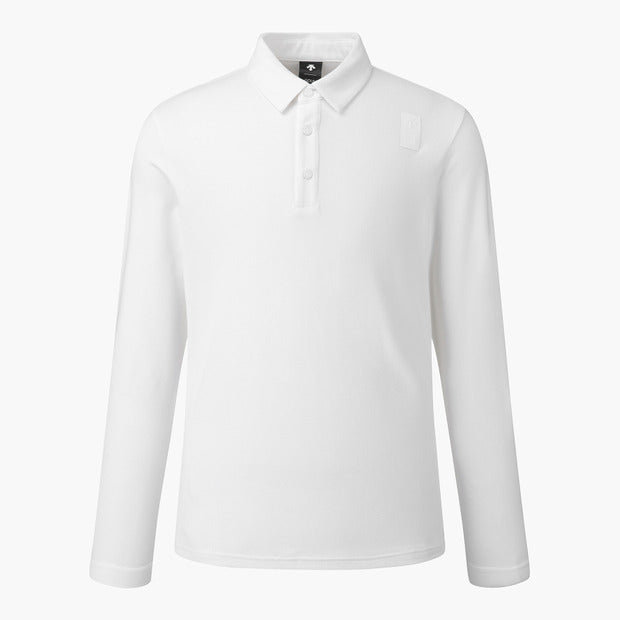 DESCENTE GOLF Men's Melange Fleece Long Sleeve T-Shirt