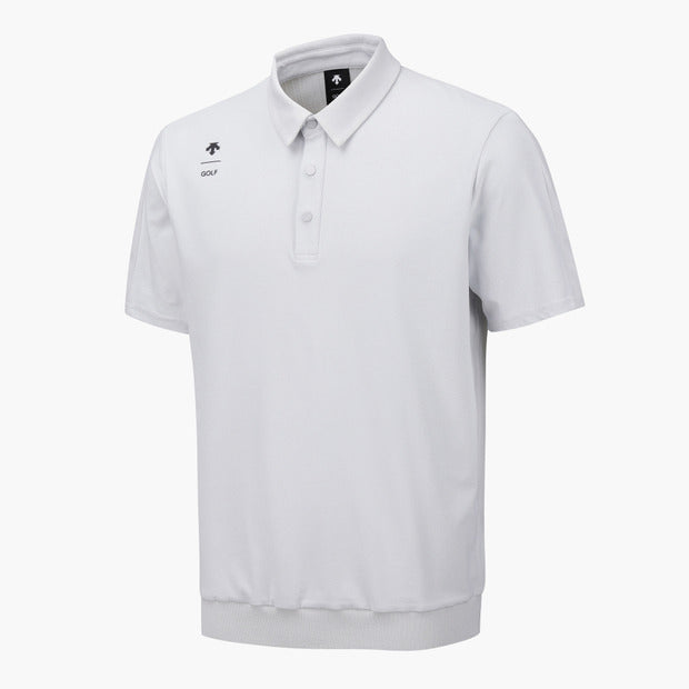 DESCENTE GOLF Men's Knit Hybrid Short Sleeve T-Shirt