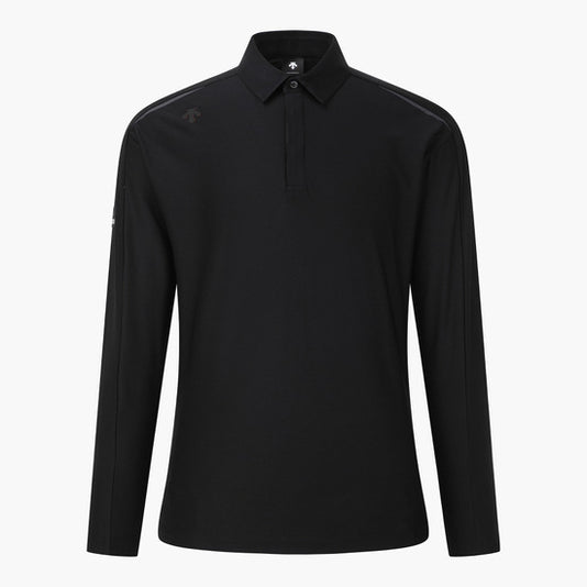 【DESCENTE GOLF】Men's Signature Long Sleeve T-Shirt DESCENTE GOLF Men's Signature Collared Long-sleeved T-shirt
