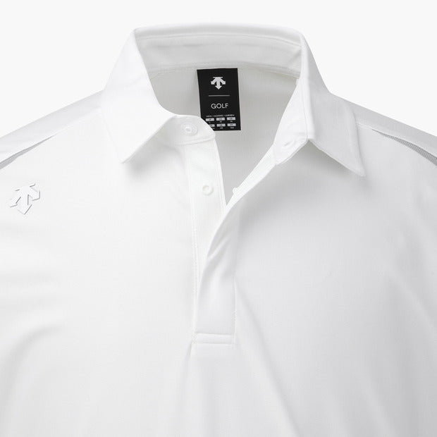 DESCENTE GOLF Men's ACMT Jacquard Collared Long-sleeved T-shirt