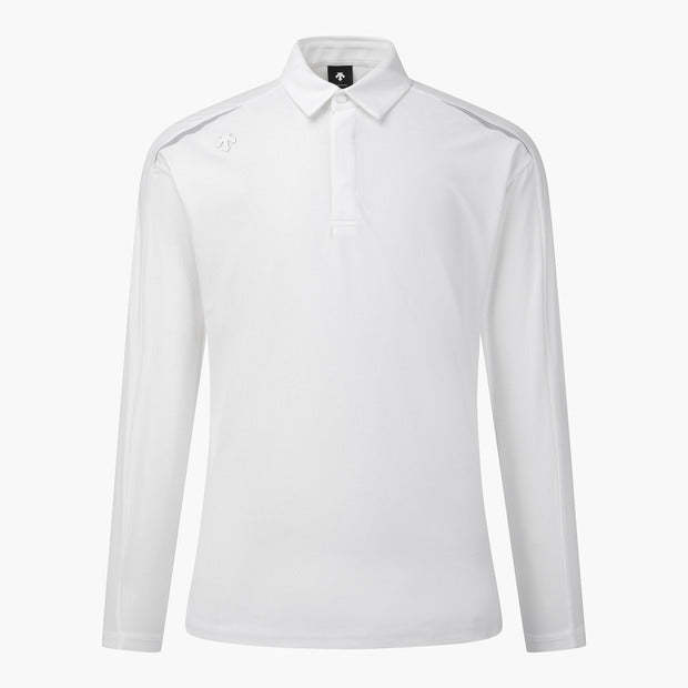 DESCENTE GOLF Men's ACMT Jacquard Collared Long-sleeved T-shirt