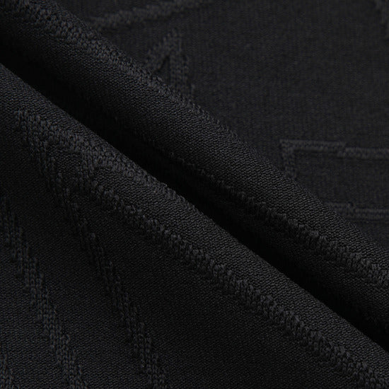DESCENTE GOLF Men's Jacquard Collared Long-sleeved T-shirt