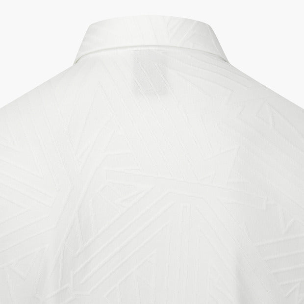 DESCENTE GOLF Men's Jacquard Collared Long-sleeved T-shirt