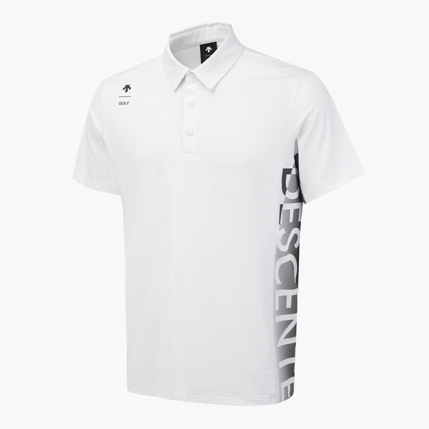 DESCENTE GOLF Men's One-point Collared Short-sleeved T-shirt