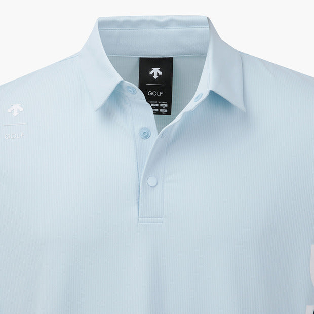 DESCENTE GOLF Men's One-point Collared Short-sleeved T-shirt