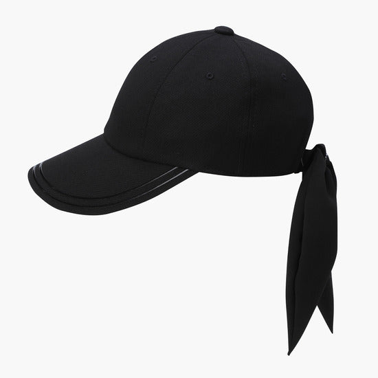 DESCENTE GOLF Women's Wide Detachable Ribbon Ball Cap