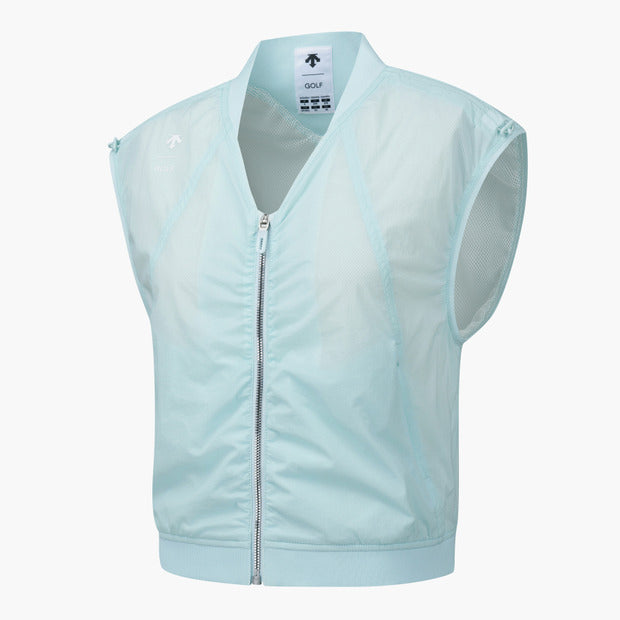 DESCENTE GOLF Women's V-Neck Woven Vest