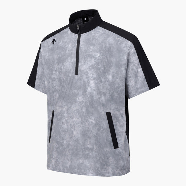 DESCENTE GOLF Men's ACMT Short-sleeved See-through Jumper