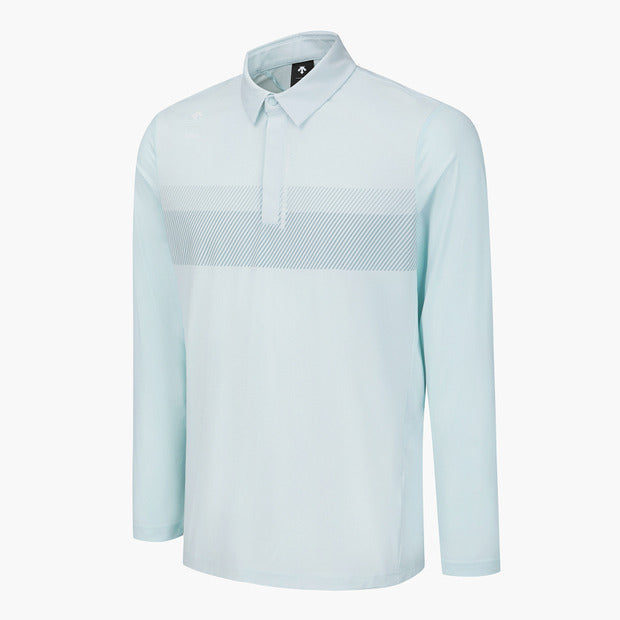 DESCENTE GOLF Men's Back Punched Cooling Sleeves Long-sleeved T-shirt