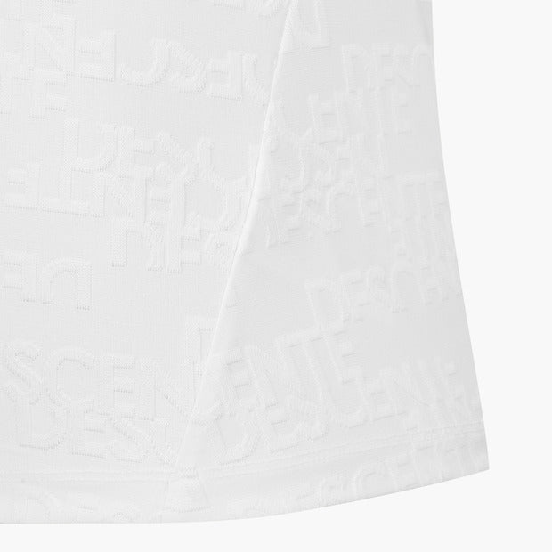 DESCENTE GOLF Women's Y-Collared Jacquard Long-sleeved T-shirt