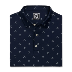 FOOTJOY S23 JUNIOR BOY'S STRIPED PIQUE SELF COLLAR SHIRT