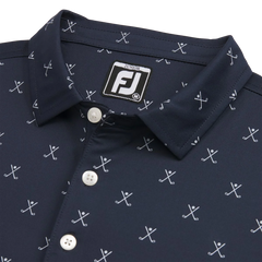 FOOTJOY S23 JUNIOR BOY'S STRIPED PIQUE SELF COLLAR SHIRT