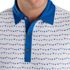 FOOTJOY MEN'S FLAG BANNER PRINT LISLE SELF COLLAR