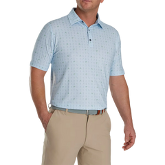 FOOTJOY MEN'S THE 19TH HOLE LISLE SELF COLLAR GOLF SHIRT