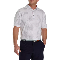 FOOTJOY MEN'S THE 19TH HOLE LISLE SELF COLLAR GOLF SHIRT