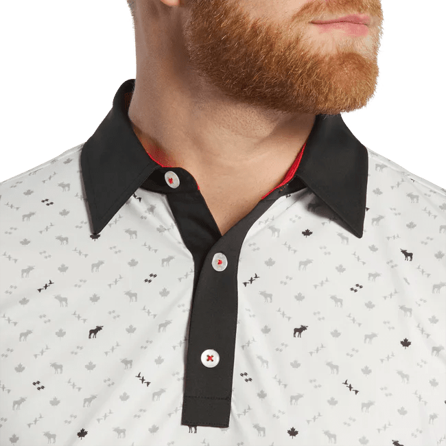 FootJoy MEN'S Canada Print Lisle Self Collar