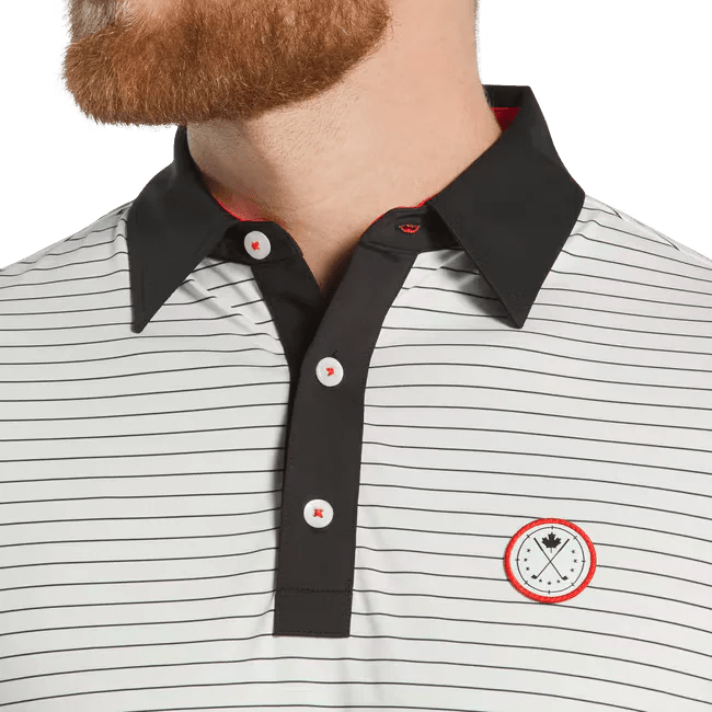 FootJoy MEN'S Canada Striped Lisle Self Collar