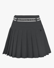 FAIRLIAR Women High Waist Ribbon Set Pleated Skirt