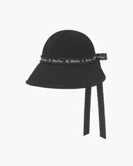 FAIRLIAR WOMEN FRILL DETAILED BUCKET HAT BLACK ONE SIZE