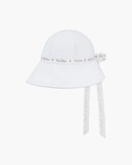 FAIRLIAR WOMEN FRILL DETAILED BUCKET HAT WHITE ONE SIZE