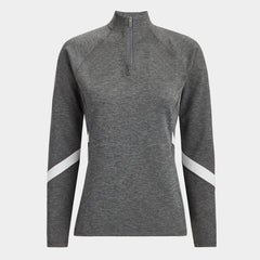 G/FORE WOMEN MELANGÉ DOUBLE KNIT BRUSHED BACK PULLOVER