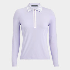 G/FORE WOMEN SILKY TECH NYLON QUARTER ZIP POLO