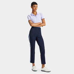 G/FORE WOMEN RIBBED TECH NYLON CONTRAST COLLAR POLO