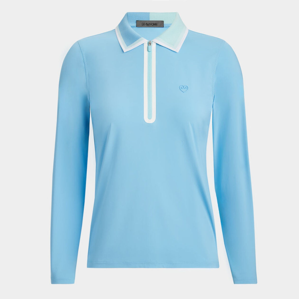 G/FORE WOMEN COLOUR BLOCK SILKY TECH NYLON QUARTER ZIP POLO