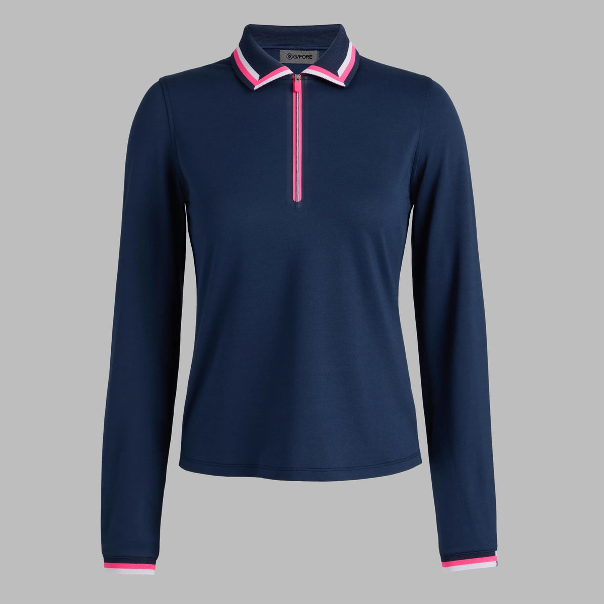 G/FORE Women All Play Tipped Long Sleeve Polo
