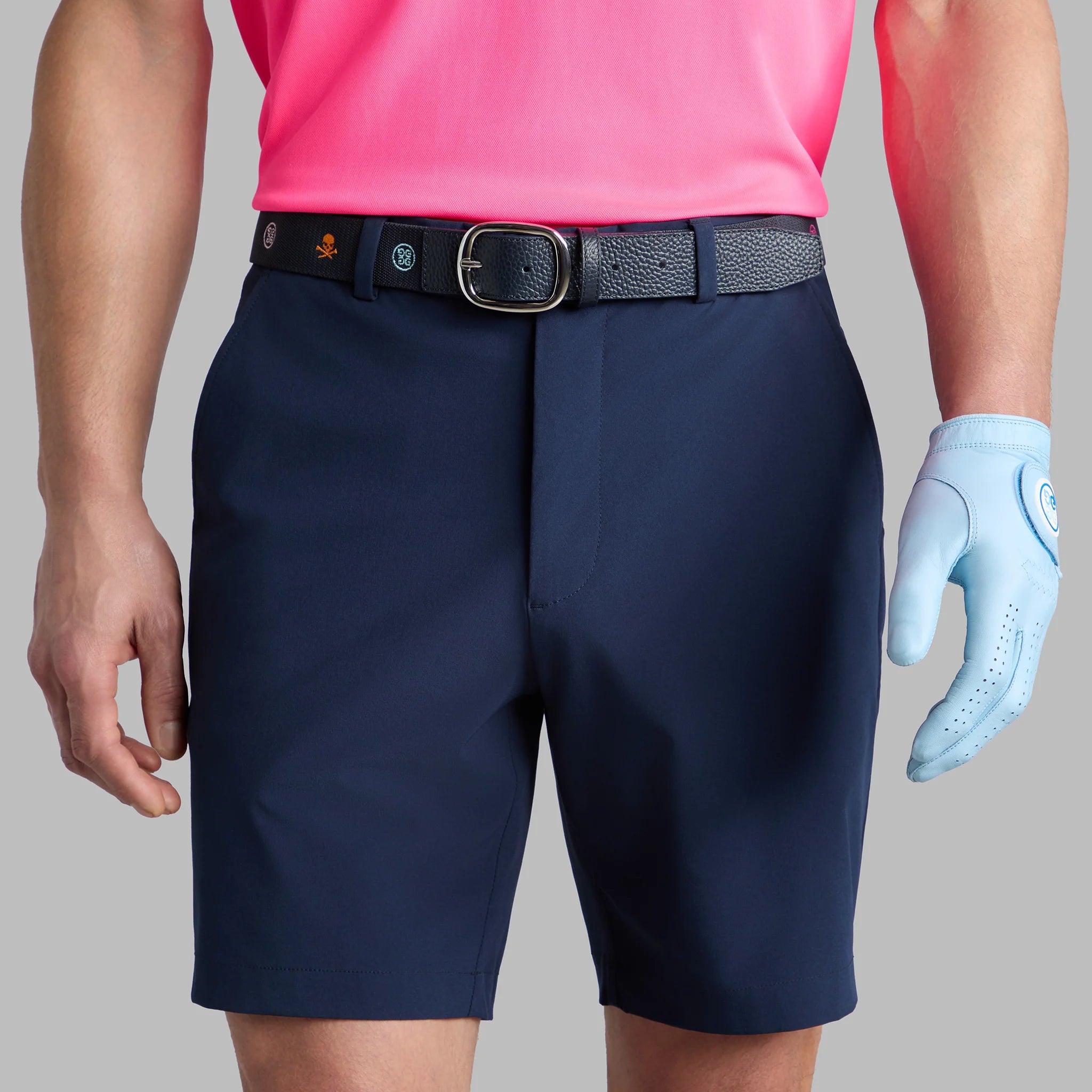 G/FORE Men Ltd Release Embroidered Icon Leather Belt