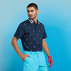 G/FORE Men Embroidered Tech Jersey Polo
