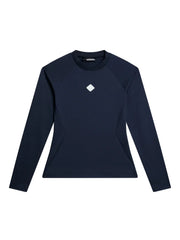 J.LINDEBERG FW23 WOMEN MAGNOLIA LONG SLEEVE TOP NAVY