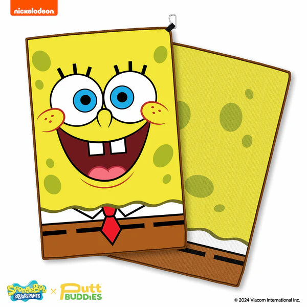 PuttBuddies Spongebob Squarepants Double Sided Golf Towel