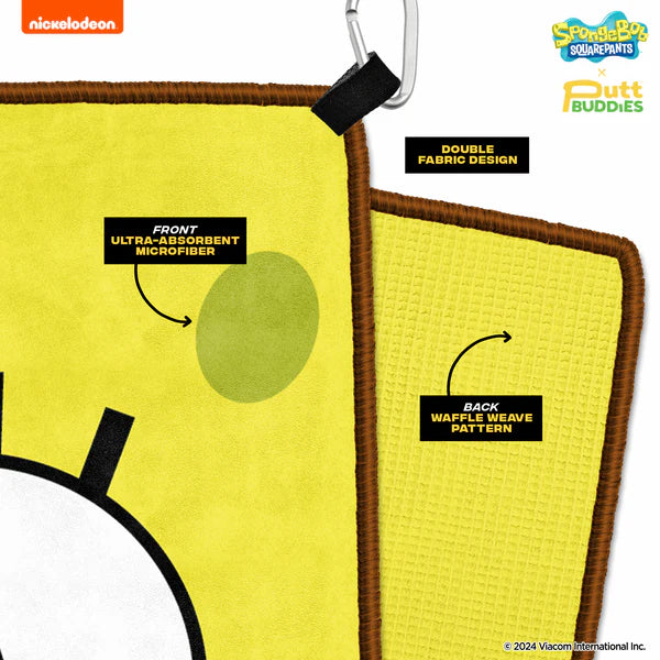 PuttBuddies Spongebob Squarepants Double Sided Golf Towel