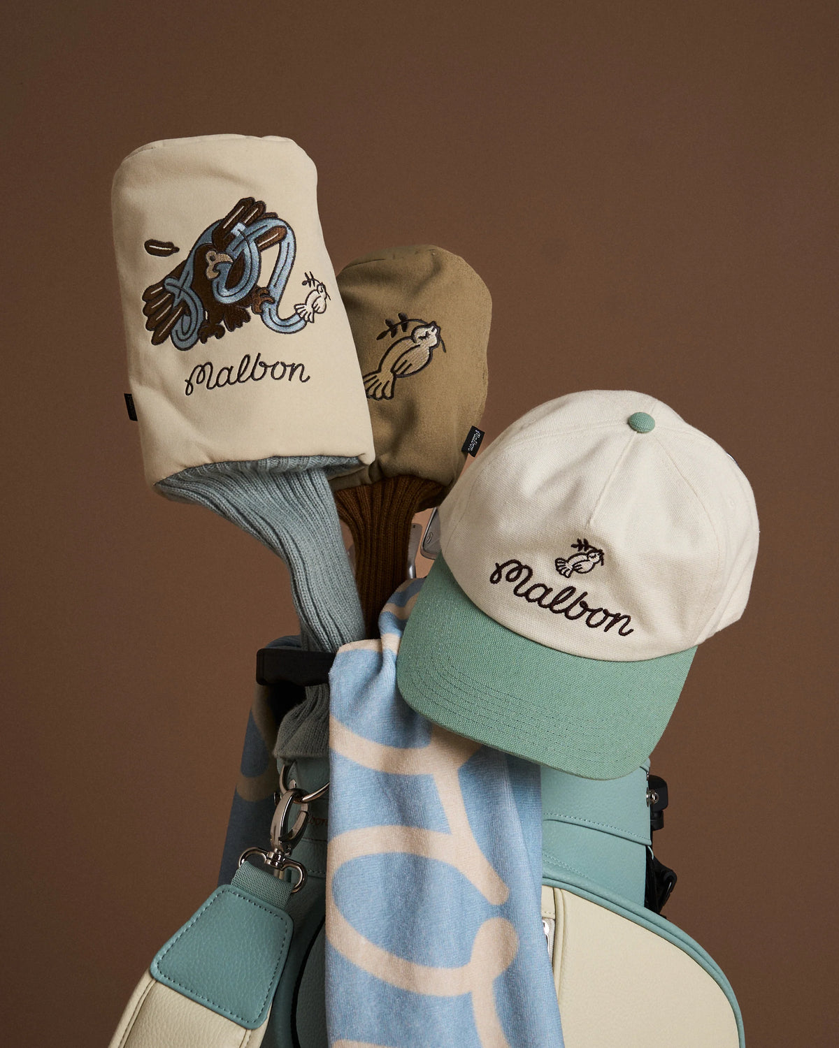 Malbon Golf Hawk & Dove Driver Cover