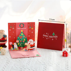 3D Pop Up Christmas Greeting Card with Envelope