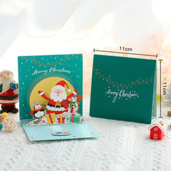 3D Pop Up Christmas Greeting Card with Envelope