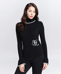 FAIRLIAR FW21 WOMEN LOGO TURTLENECK KNIT