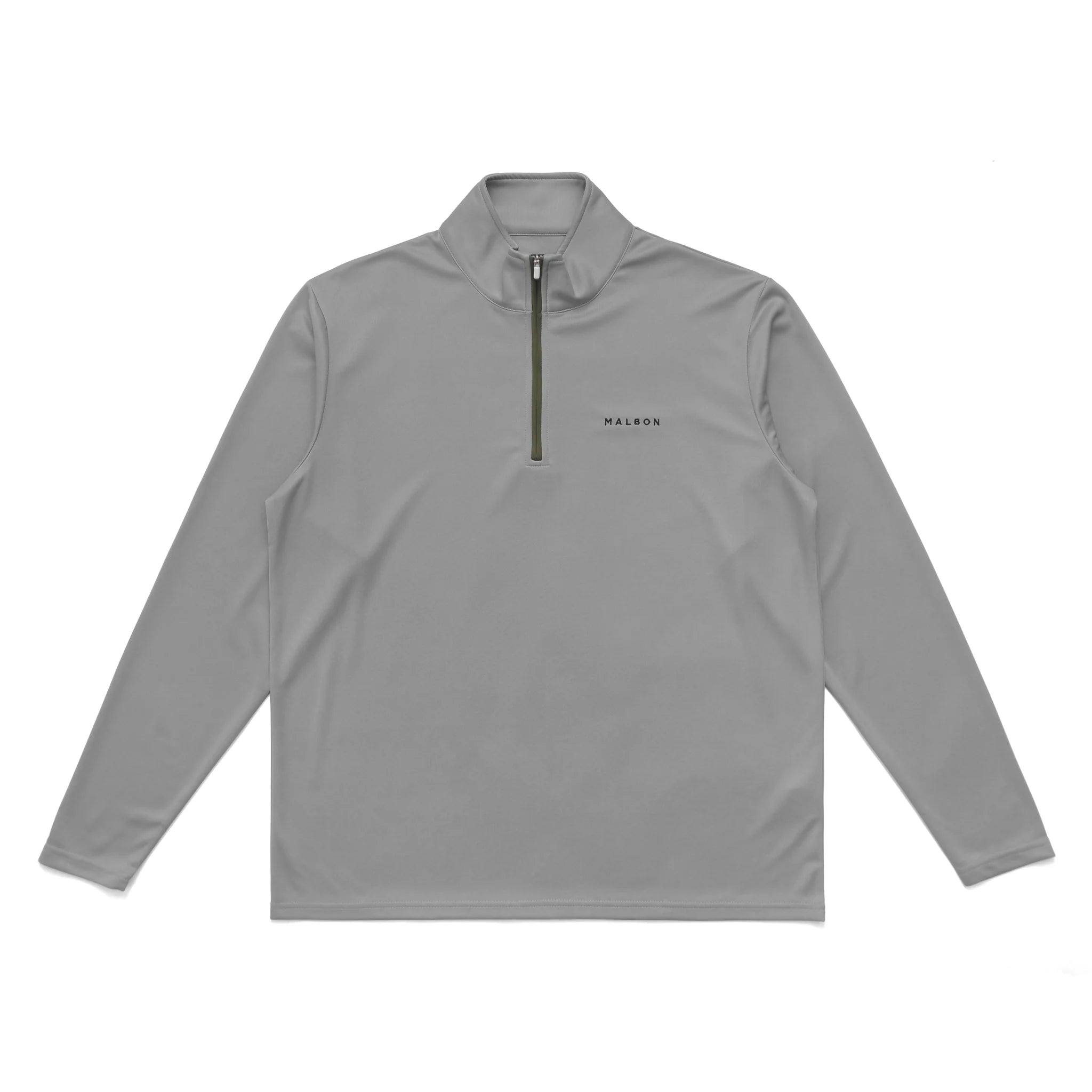 MALBON GOLF MEN PERFORMANCE QUARTER ZIP SEA GLASS