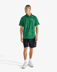 Malbon Golf Men Mezzo Performance Pique Printed Polo