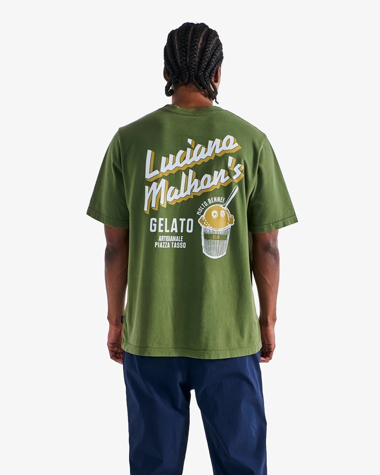 Malbon Golf Men Gelato Stand Pocket Tee