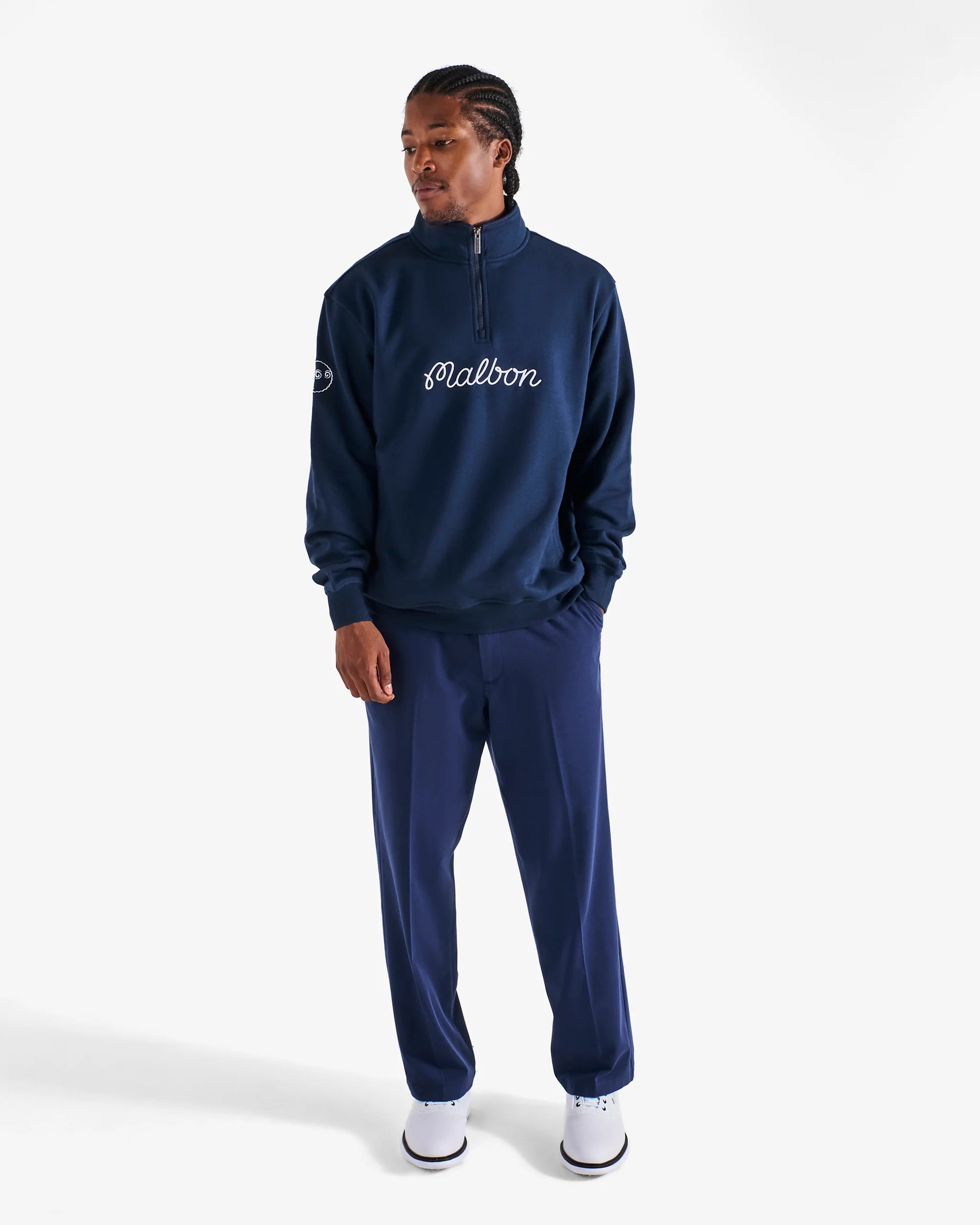 Malbon Golf Men Collegiate Sweatshirt