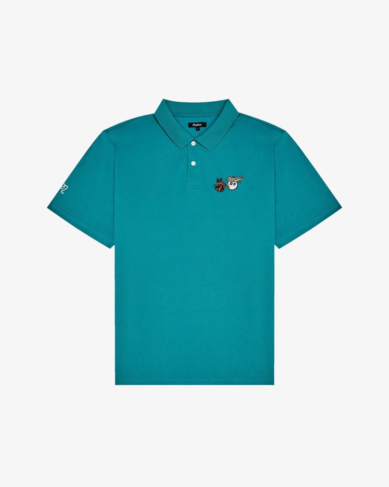 Malbon Golf Men Two Man Scramble Pique Polo