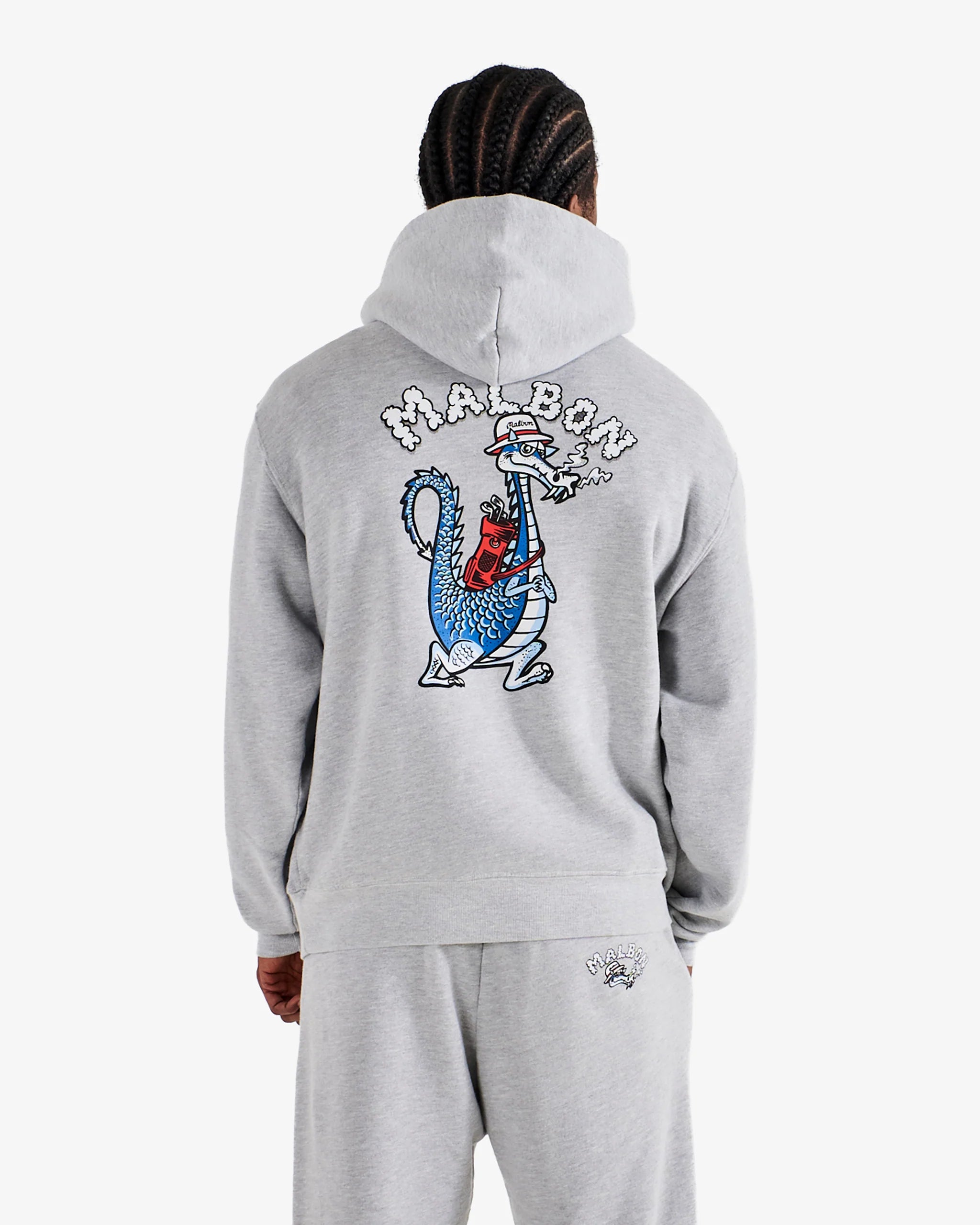 Malbon Golf Men Fesque Dragon Hoodie