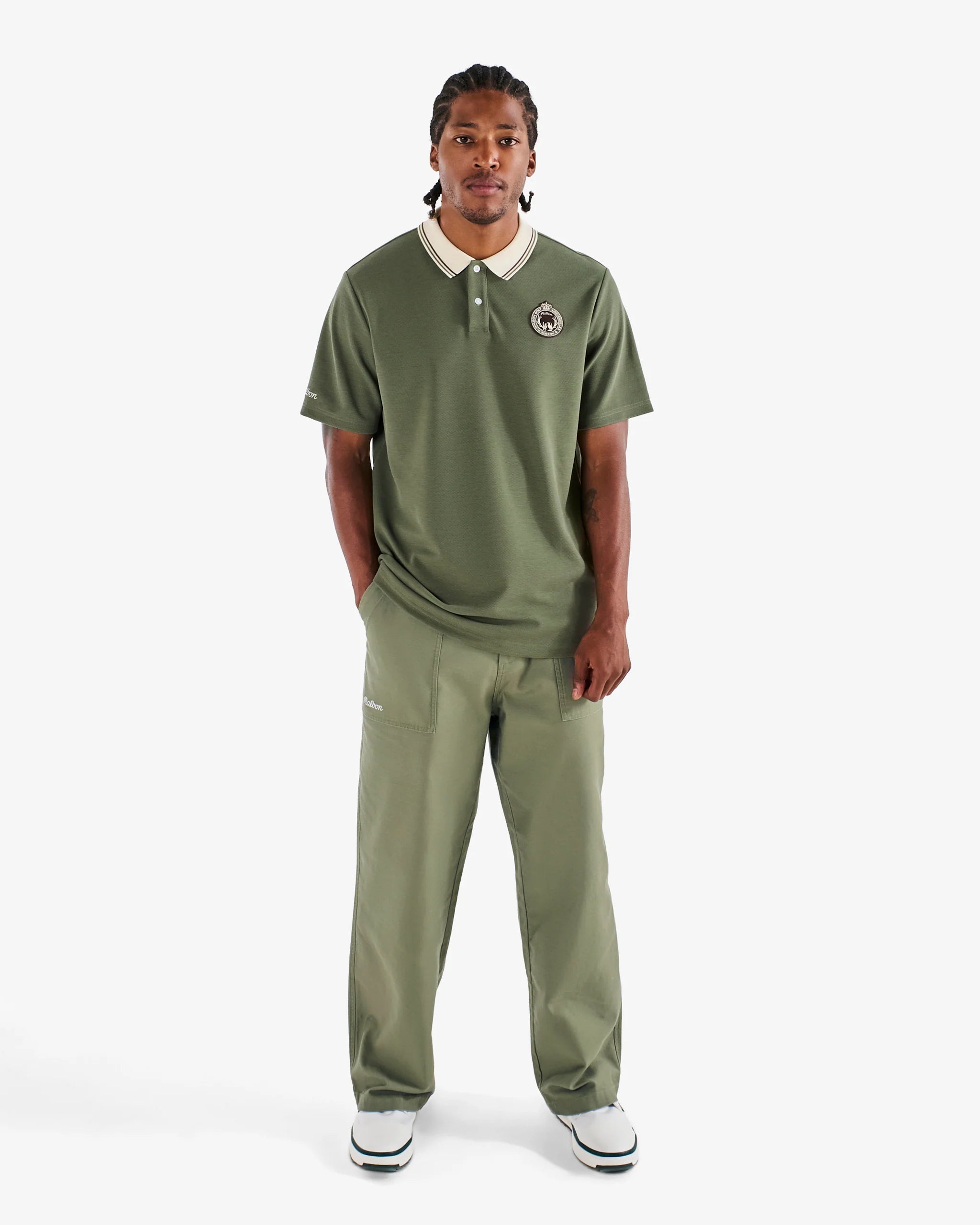 Malbon Golf Men's Fairway Oakwood Polo